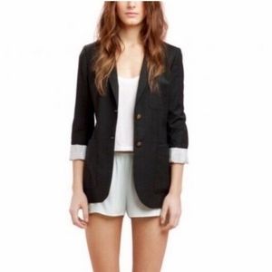 Talula Aritzia Blazer, Size 0 in Dark Grey